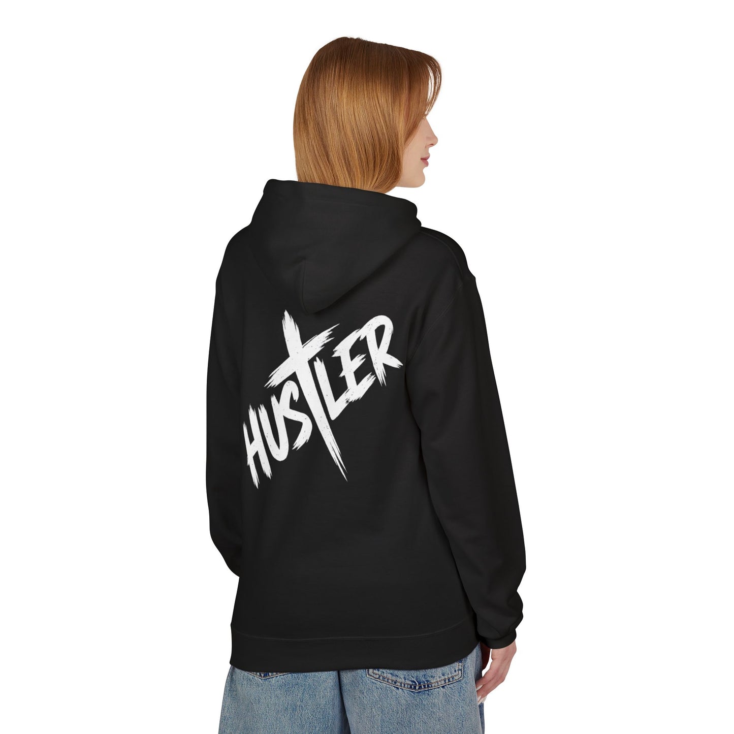 Unisex Hustler Fleece Hoodie - Stylish Streetwear, Casual Comfort, Gift for Hustlers, Trendy Layer, Perfect for Any Season