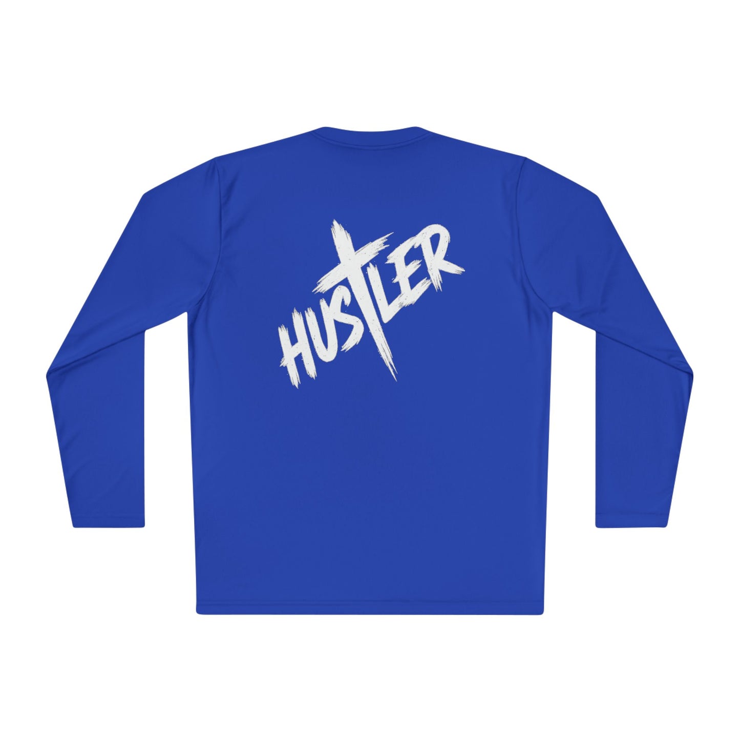 Unisex Long Sleeve Hustler Tee, Motivational Athletic Shirt, gifts for hustlers, casual wear, street style fashion, workout apparel