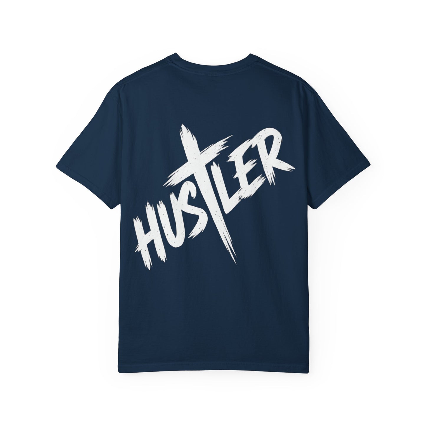 Hustler Unisex Garment-Dyed T-Shirt, Trendy Graphic Tee, Fashionable Everyday Wear, Perfect Gift for Entrepreneurs, Casual Streetwear