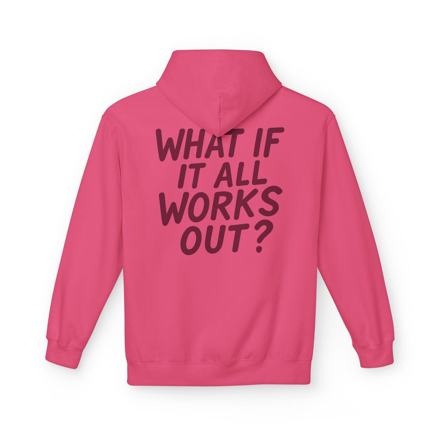 Inspirational Fleece Hoodie - Unisex Motivational Sweatshirt for Comfort, Casual Wear, Gifts, Positive Quotes, Gym & Daily Use