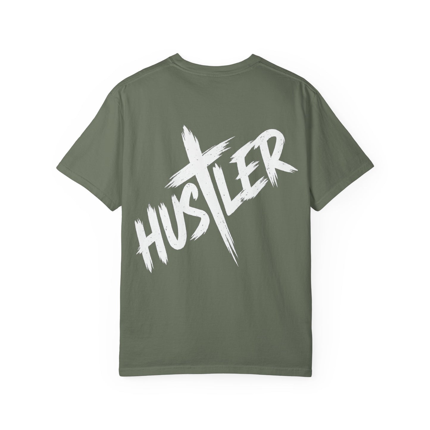 Hustler Unisex Garment-Dyed T-Shirt, Trendy Graphic Tee, Fashionable Everyday Wear, Perfect Gift for Entrepreneurs, Casual Streetwear