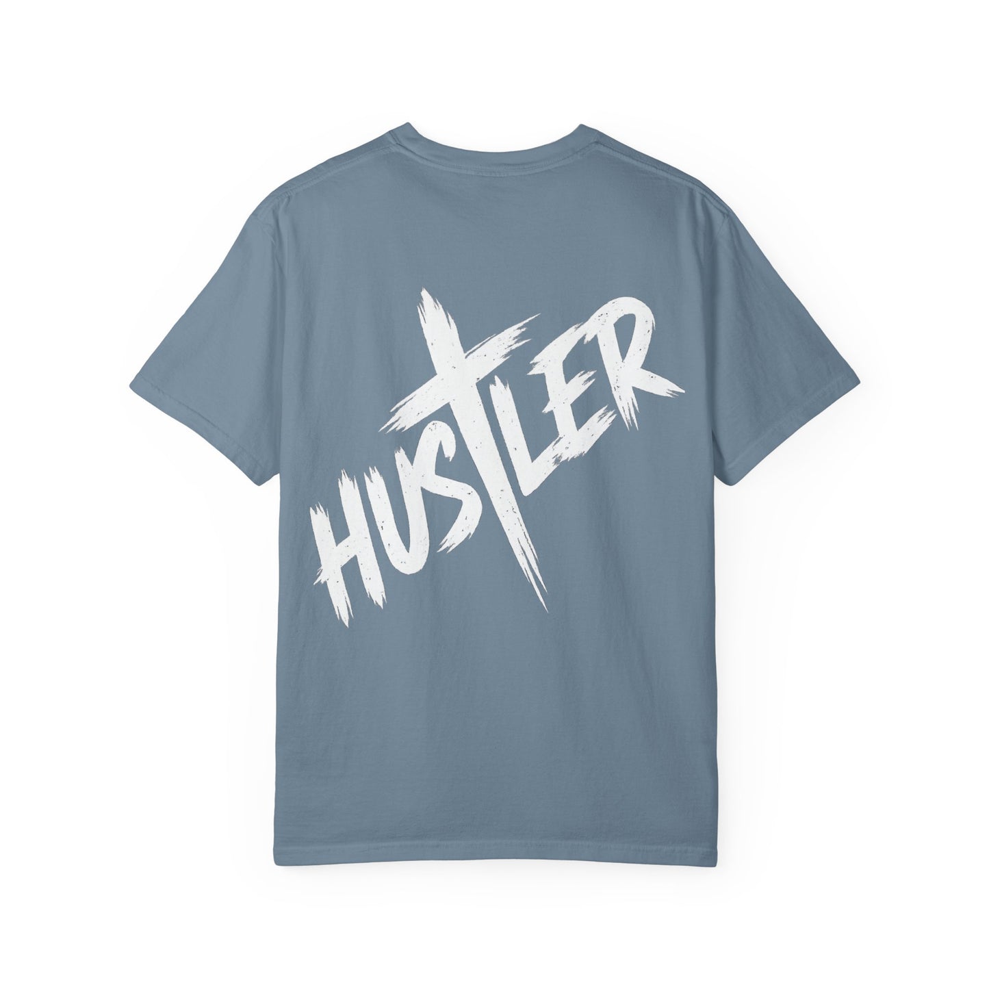 Hustler Unisex Garment-Dyed T-Shirt, Trendy Graphic Tee, Fashionable Everyday Wear, Perfect Gift for Entrepreneurs, Casual Streetwear
