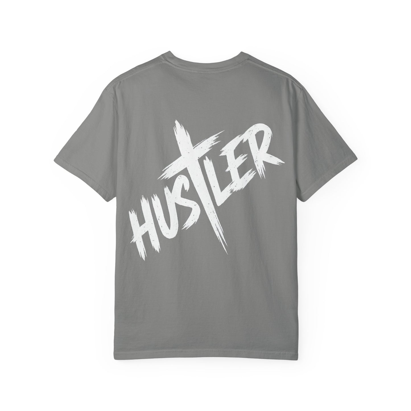 Hustler Unisex Garment-Dyed T-Shirt, Trendy Graphic Tee, Fashionable Everyday Wear, Perfect Gift for Entrepreneurs, Casual Streetwear