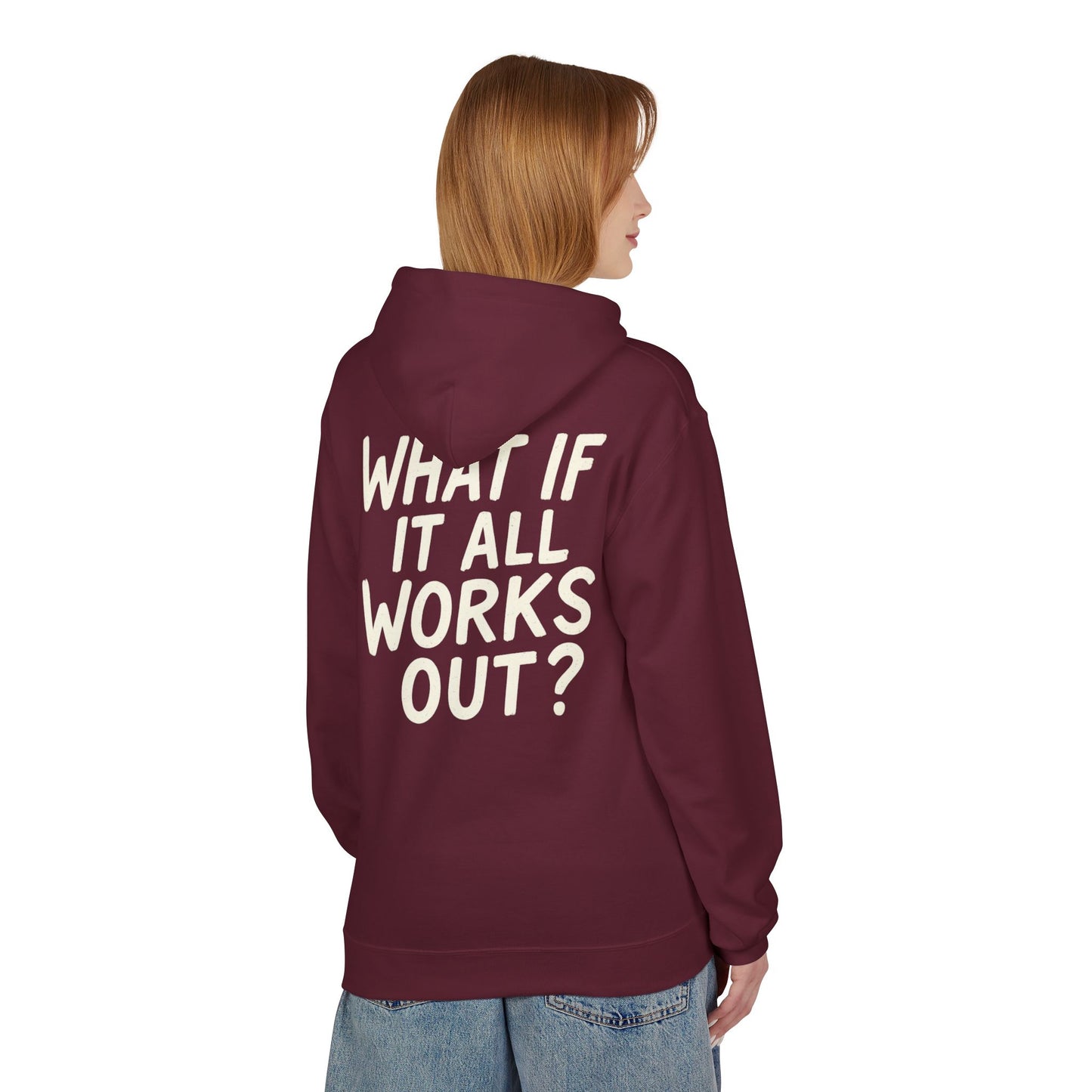 Inspirational Fleece Hoodie, Perfect for Chill Days, Motivational Gift, Casual Wear, Unisex Apparel, Cozy Layer