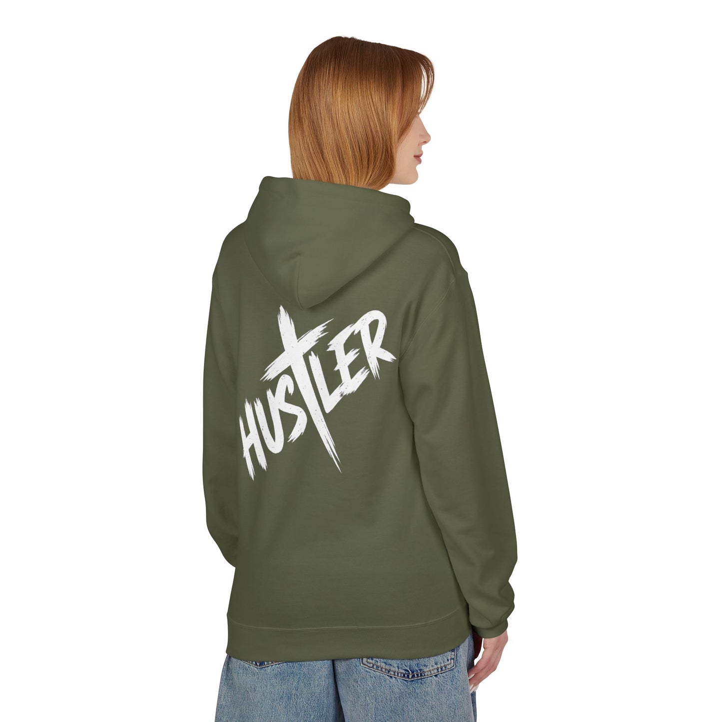 Unisex Hustler Fleece Hoodie - Stylish Streetwear, Casual Comfort, Gift for Hustlers, Trendy Layer, Perfect for Any Season