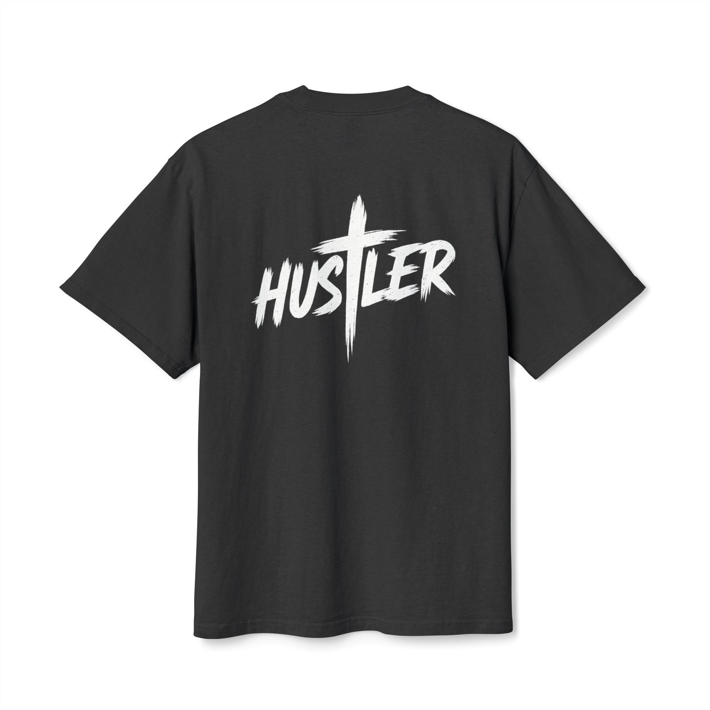 Unisex Heavy Faded Tee with 'HUSTLER' Design, Vintage T-Shirt, Relaxed Style Shirt, Casual Streetwear, Gift for Hustlers