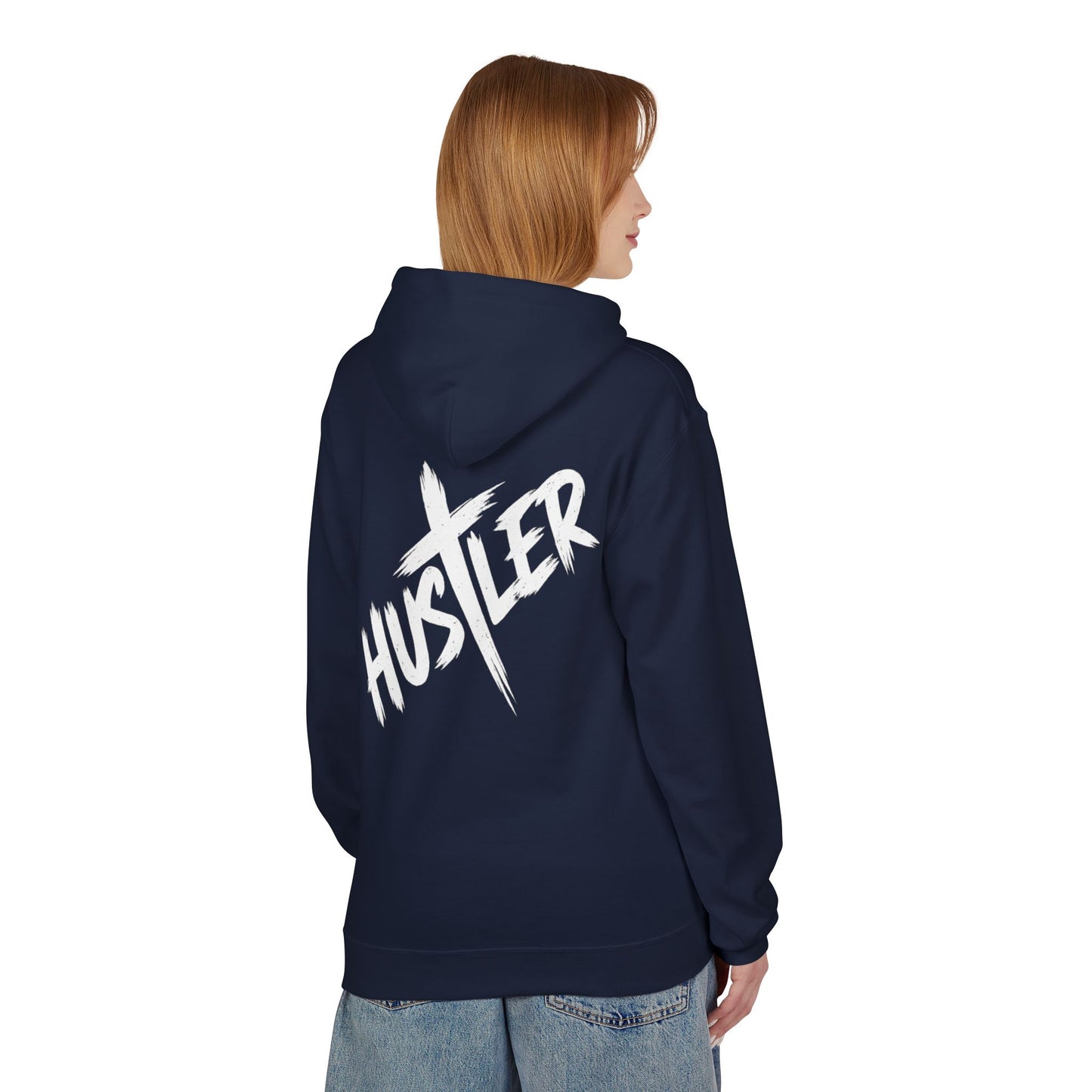 Unisex Hustler Fleece Hoodie - Stylish Streetwear, Casual Comfort, Gift for Hustlers, Trendy Layer, Perfect for Any Season