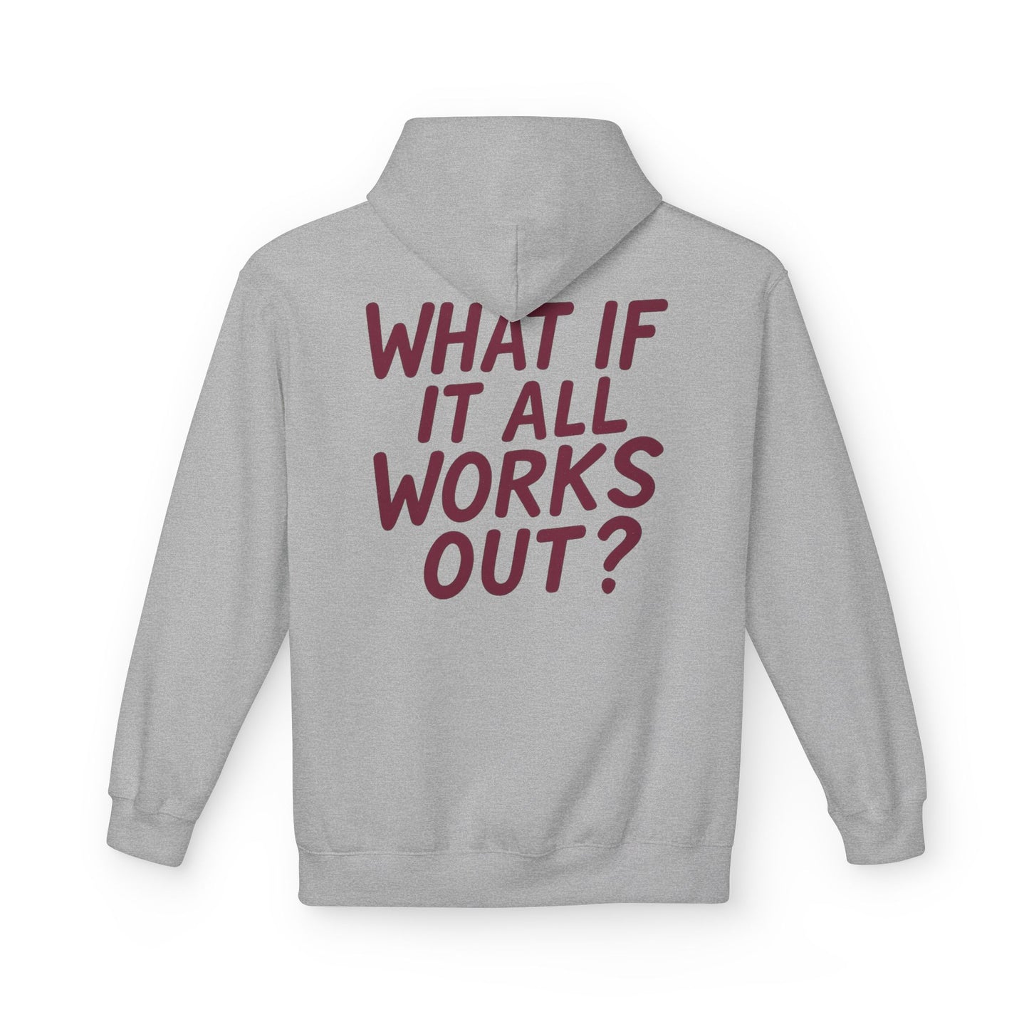 Inspirational Fleece Hoodie - Unisex Motivational Sweatshirt for Comfort, Casual Wear, Gifts, Positive Quotes, Gym & Daily Use