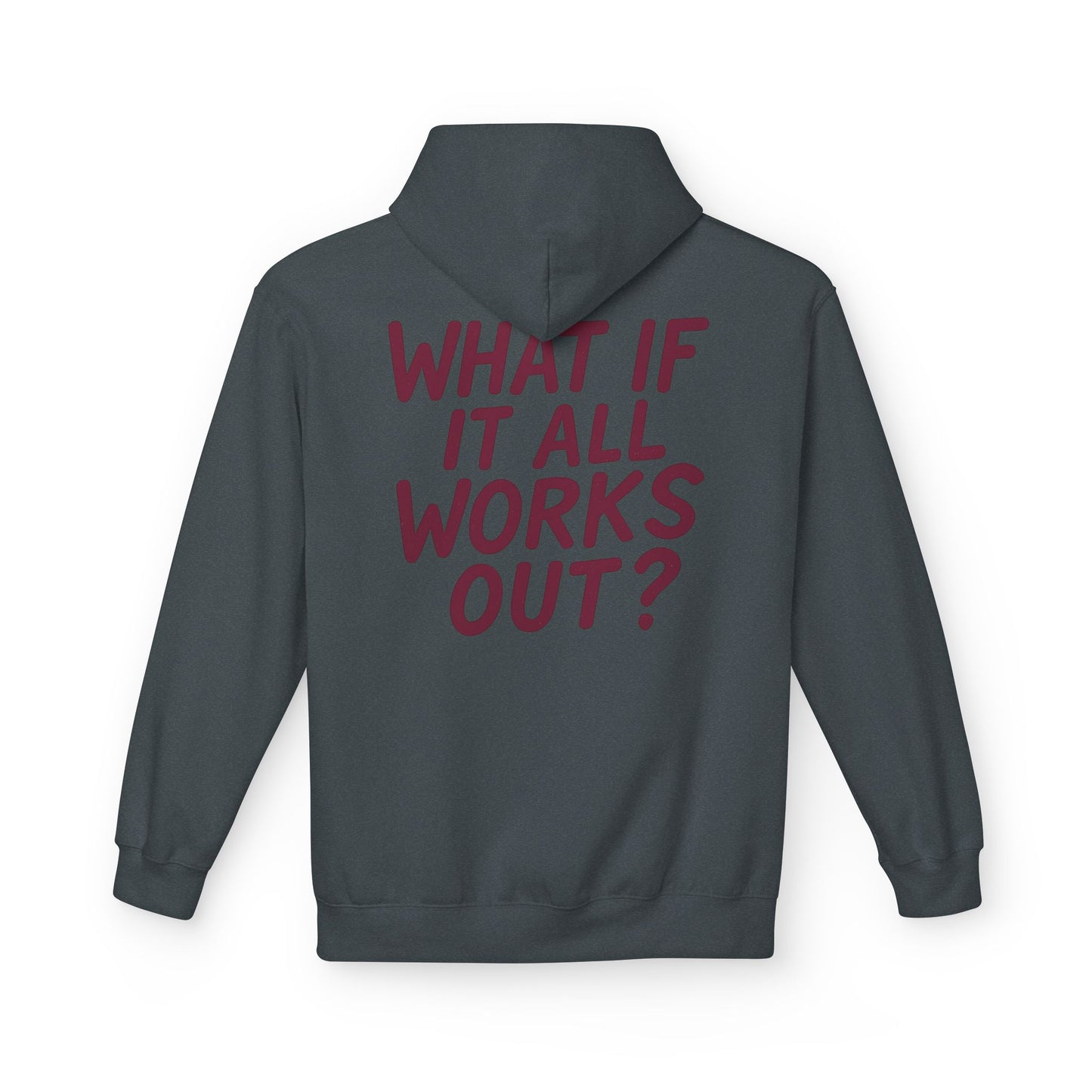 Inspirational Fleece Hoodie - Unisex Motivational Sweatshirt for Comfort, Casual Wear, Gifts, Positive Quotes, Gym & Daily Use