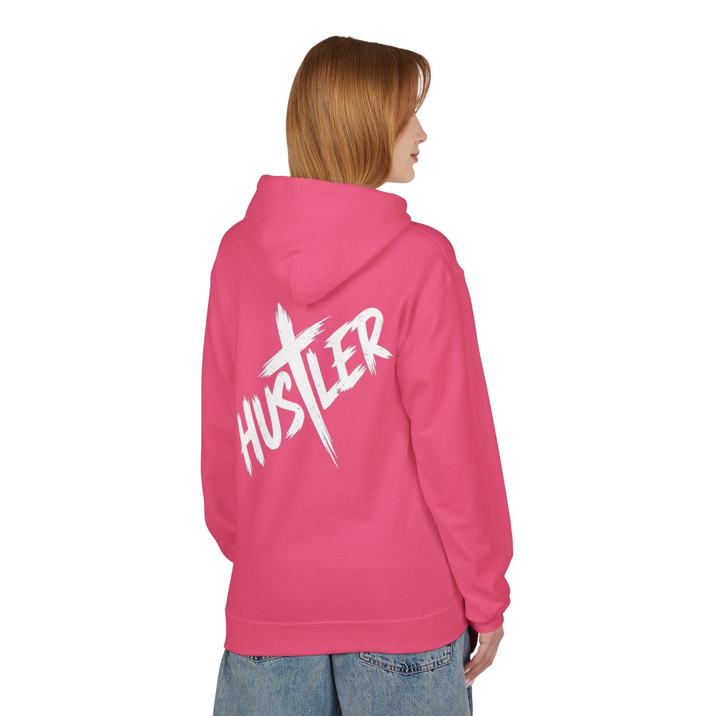 Unisex Hustler Fleece Hoodie - Stylish Streetwear, Casual Comfort, Gift for Hustlers, Trendy Layer, Perfect for Any Season