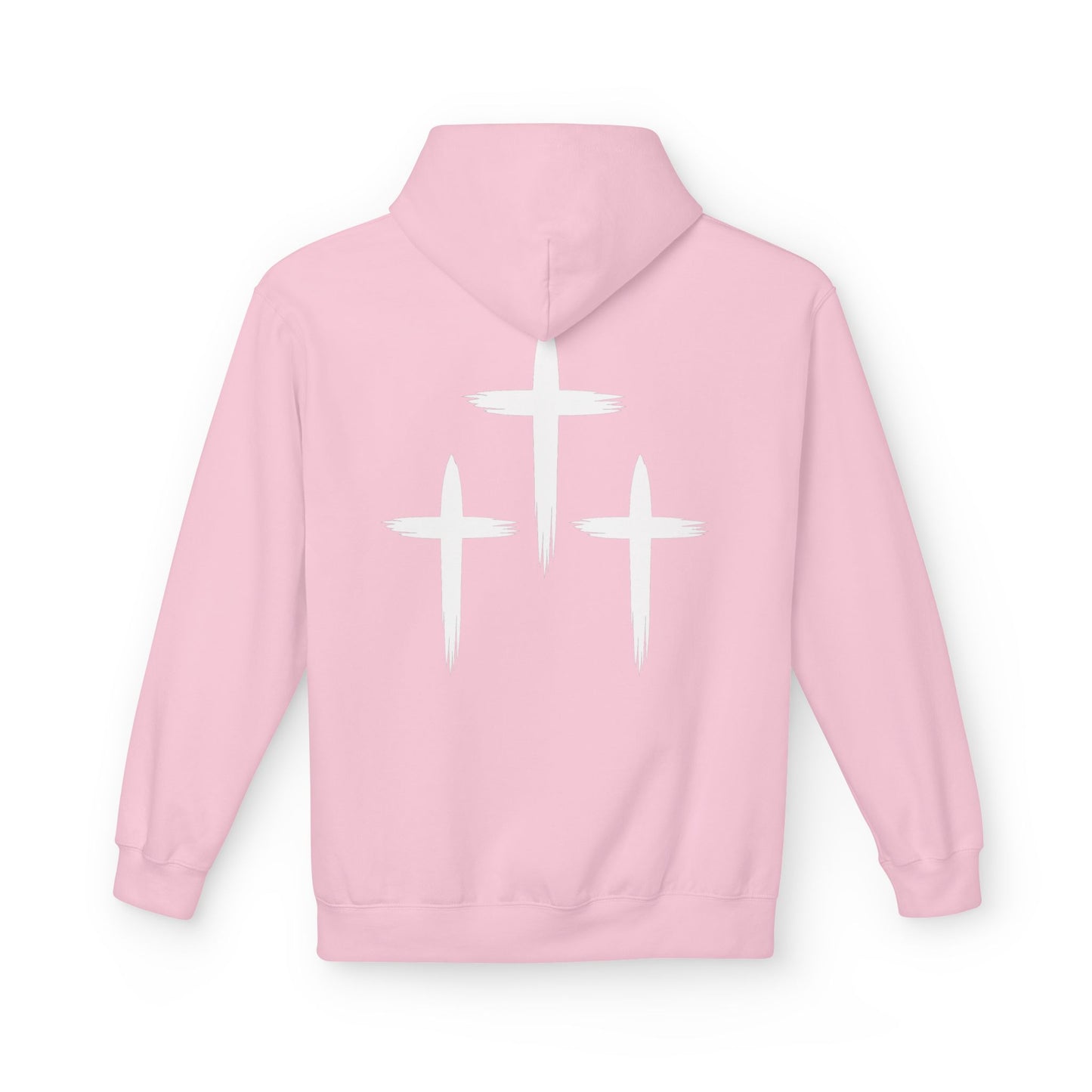 Faith-Inspired Unisex Fleece Hoodie with Cross Design | Cozy Religious Apparel | Perfect for Church, Gifts, Casual Wear