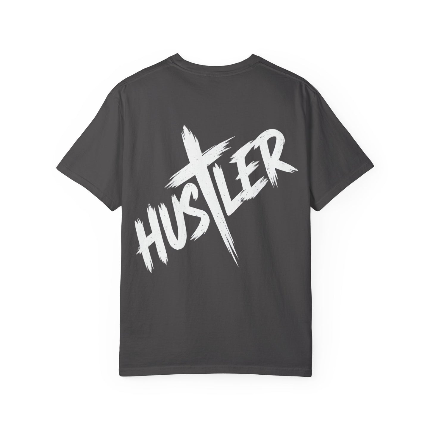 Hustler Unisex Garment-Dyed T-Shirt, Trendy Graphic Tee, Fashionable Everyday Wear, Perfect Gift for Entrepreneurs, Casual Streetwear
