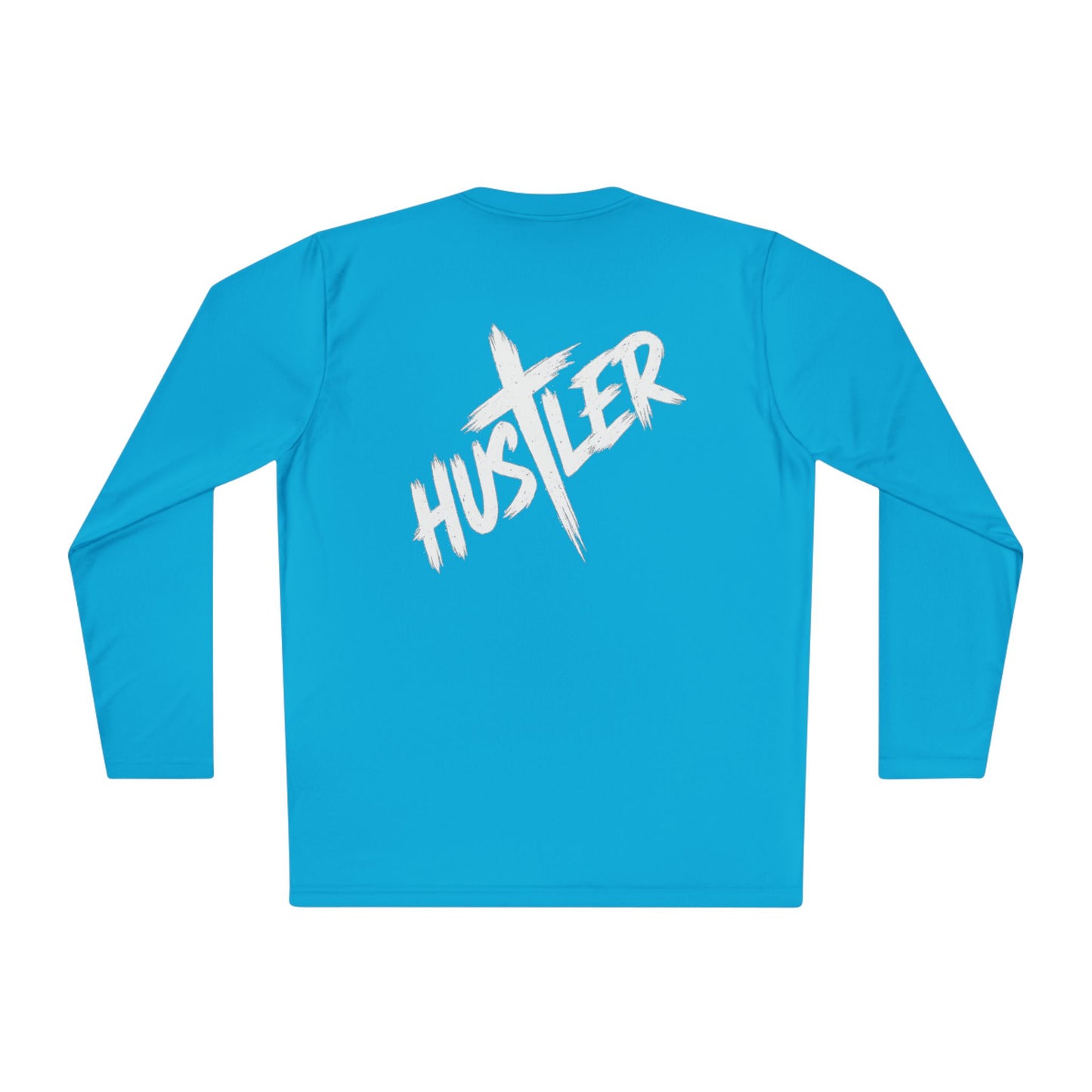 Unisex Long Sleeve Hustler Tee, Motivational Athletic Shirt, gifts for hustlers, casual wear, street style fashion, workout apparel