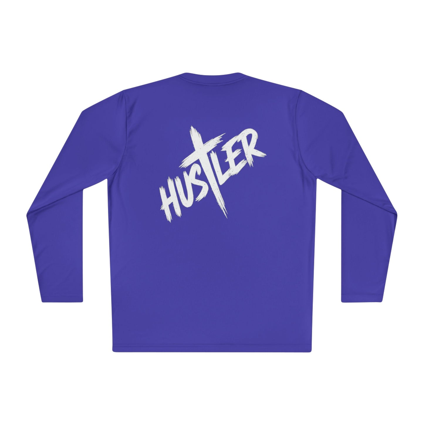 Unisex Long Sleeve Hustler Tee, Motivational Athletic Shirt, gifts for hustlers, casual wear, street style fashion, workout apparel