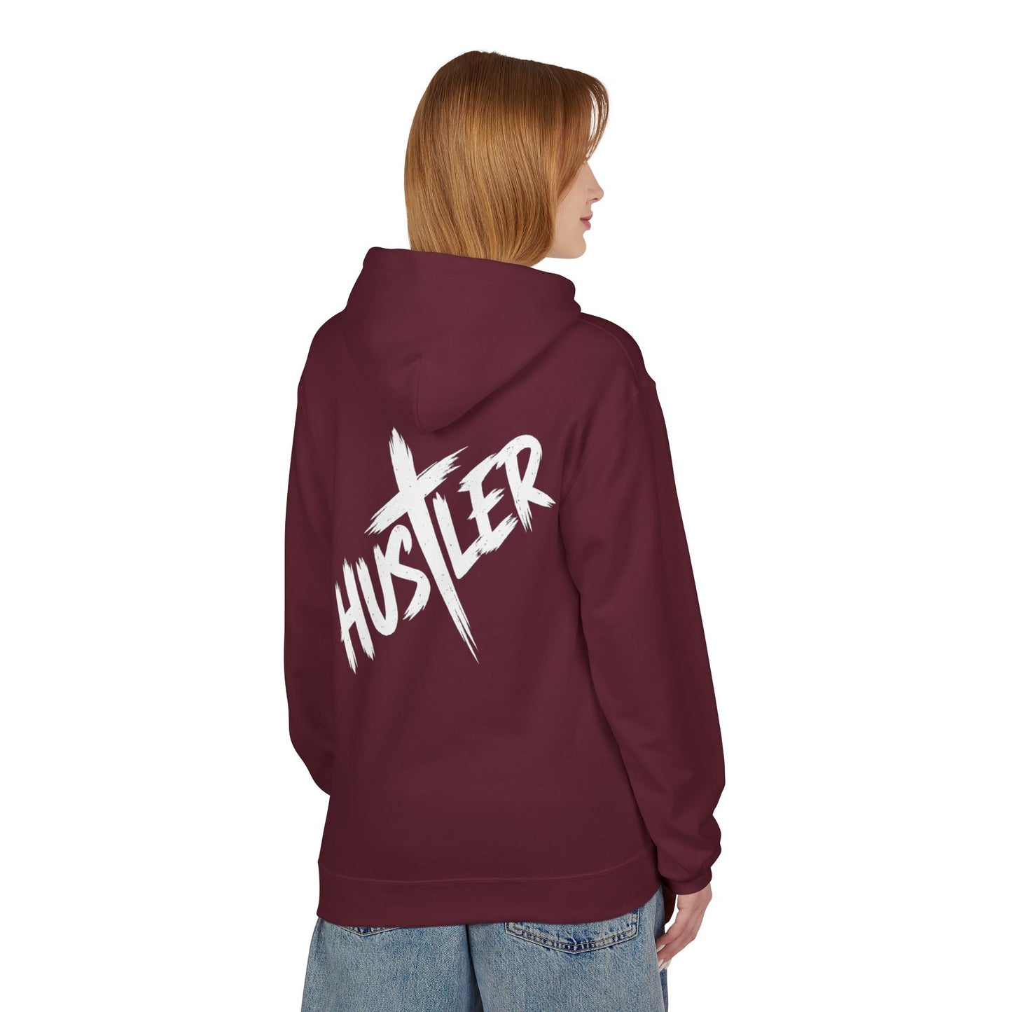 Unisex Hustler Fleece Hoodie - Stylish Streetwear, Casual Comfort, Gift for Hustlers, Trendy Layer, Perfect for Any Season