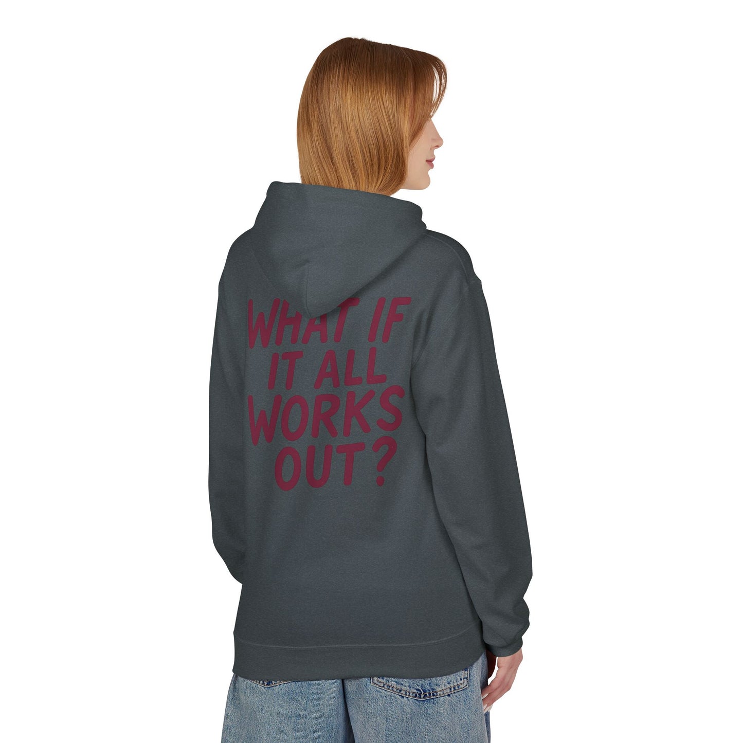 Inspirational Fleece Hoodie - Unisex Motivational Sweatshirt for Comfort, Casual Wear, Gifts, Positive Quotes, Gym & Daily Use