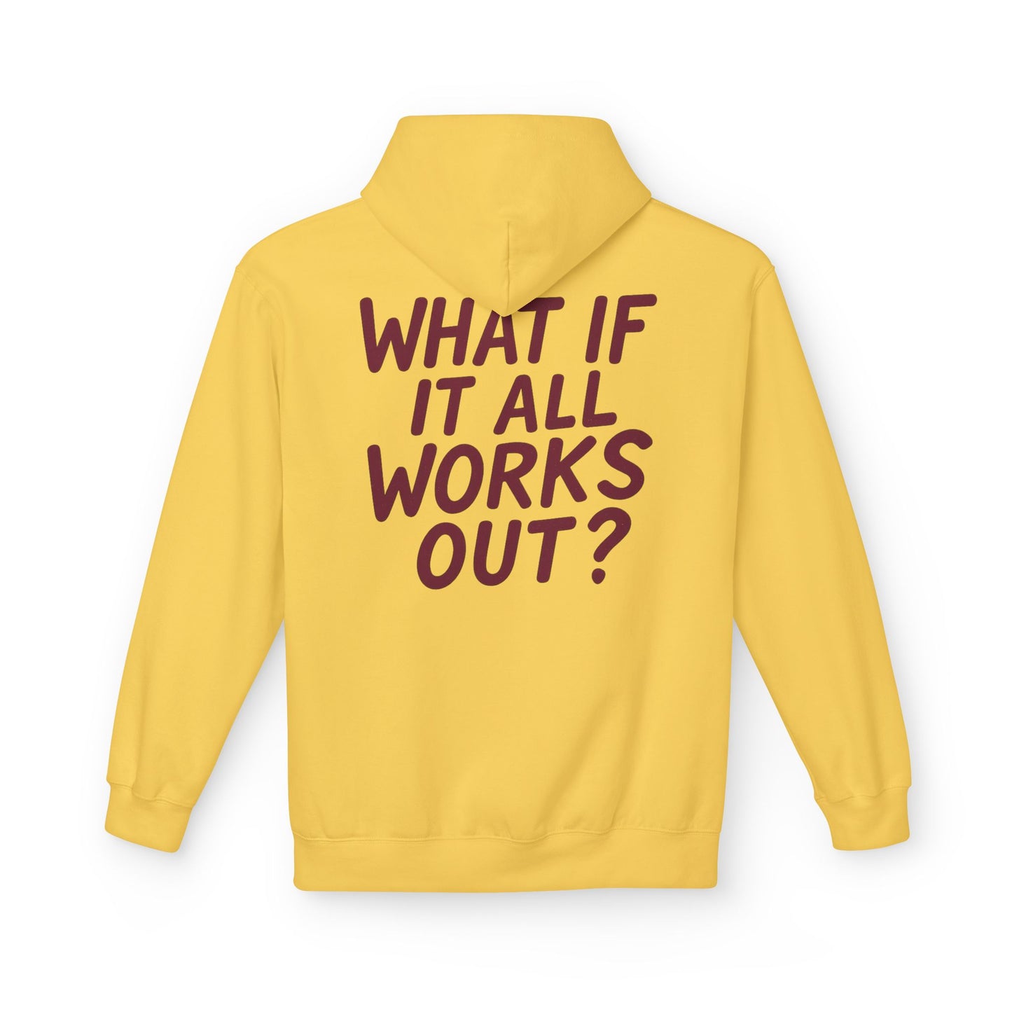Inspirational Fleece Hoodie - Unisex Motivational Sweatshirt for Comfort, Casual Wear, Gifts, Positive Quotes, Gym & Daily Use