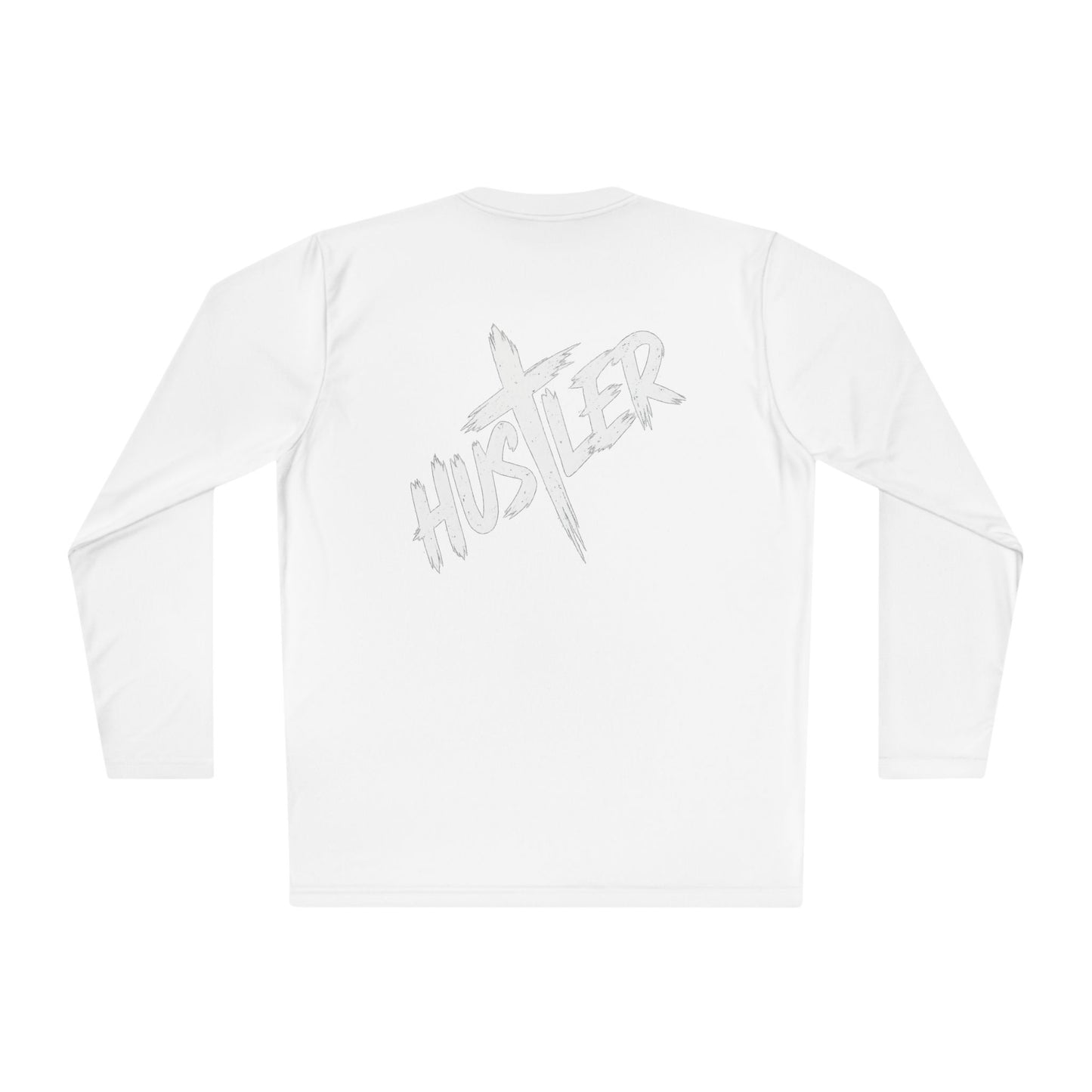 Unisex Long Sleeve Hustler Tee, Motivational Athletic Shirt, gifts for hustlers, casual wear, street style fashion, workout apparel