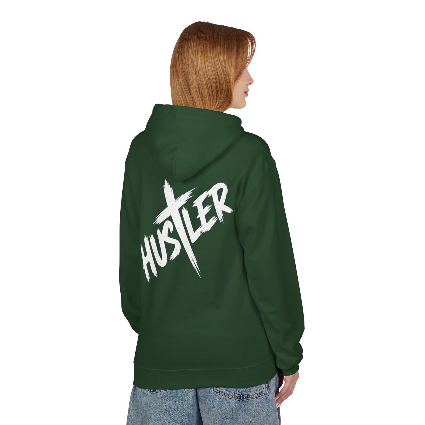 Unisex Hustler Fleece Hoodie - Stylish Streetwear, Casual Comfort, Gift for Hustlers, Trendy Layer, Perfect for Any Season