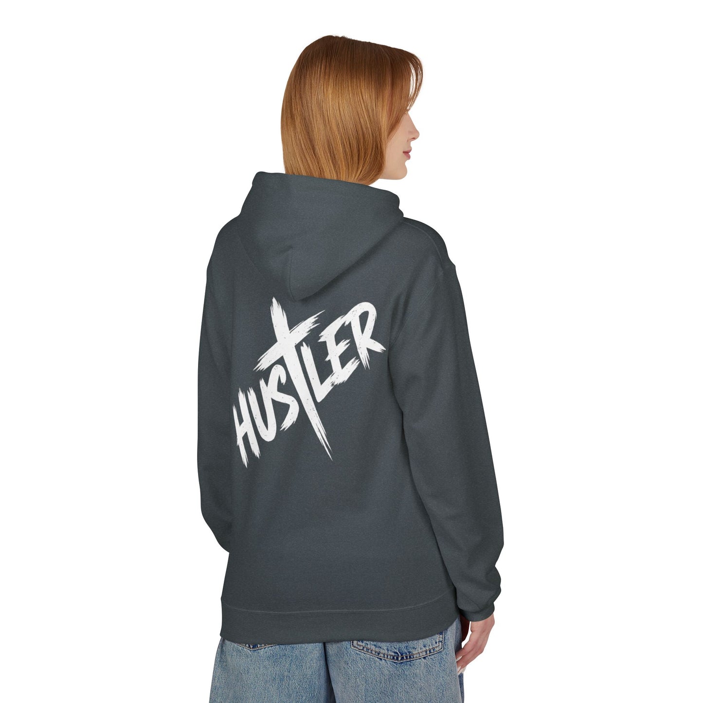 Unisex Hustler Fleece Hoodie - Stylish Streetwear, Casual Comfort, Gift for Hustlers, Trendy Layer, Perfect for Any Season