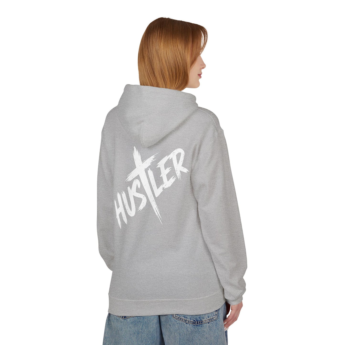 Unisex Hustler Fleece Hoodie - Stylish Streetwear, Casual Comfort, Gift for Hustlers, Trendy Layer, Perfect for Any Season