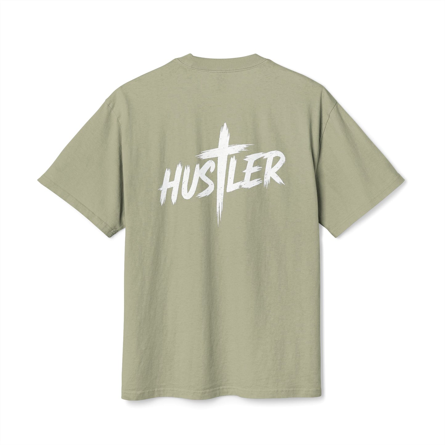 Unisex Heavy Faded Tee with 'HUSTLER' Design, Vintage T-Shirt, Relaxed Style Shirt, Casual Streetwear, Gift for Hustlers