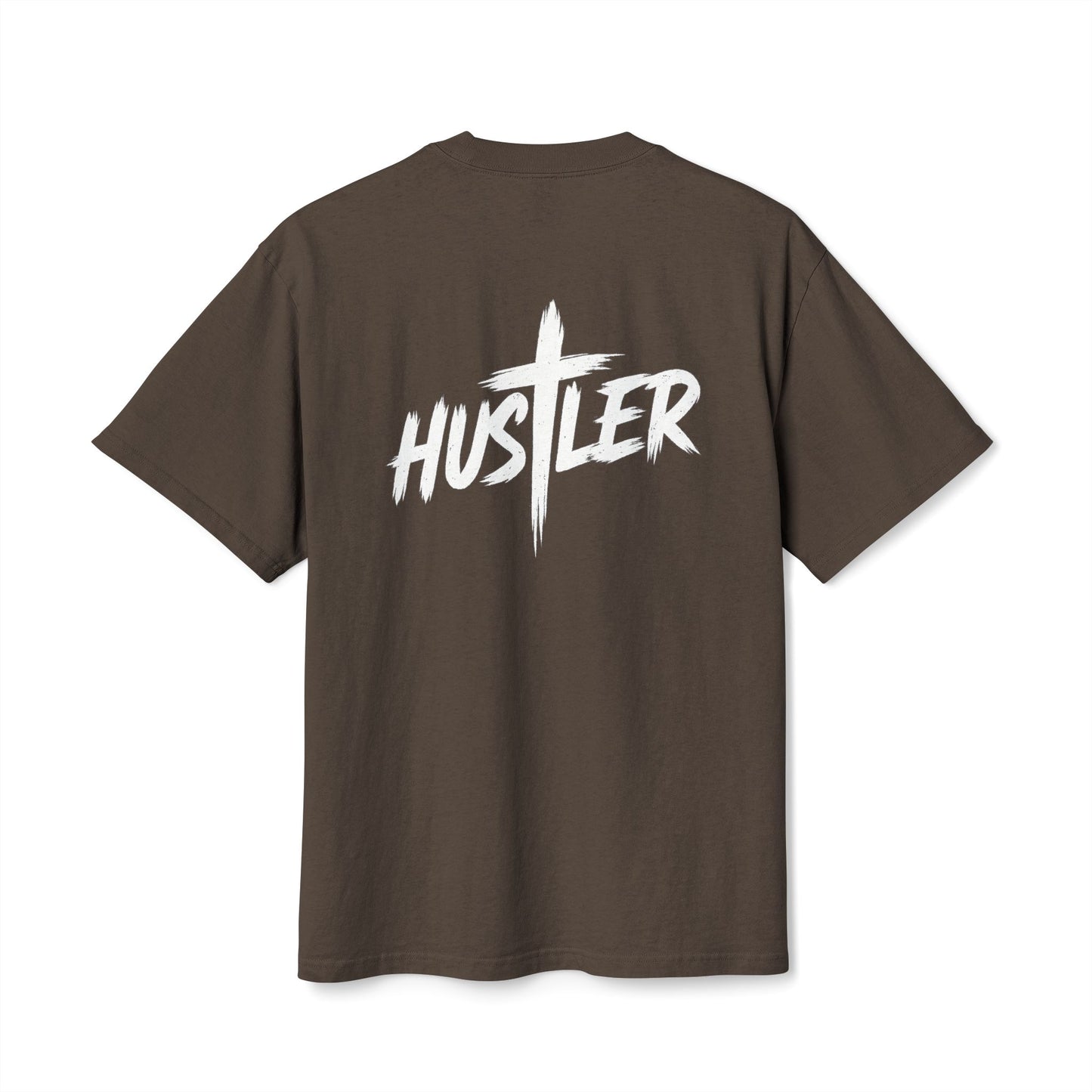 Unisex Heavy Faded Tee with 'HUSTLER' Design, Vintage T-Shirt, Relaxed Style Shirt, Casual Streetwear, Gift for Hustlers