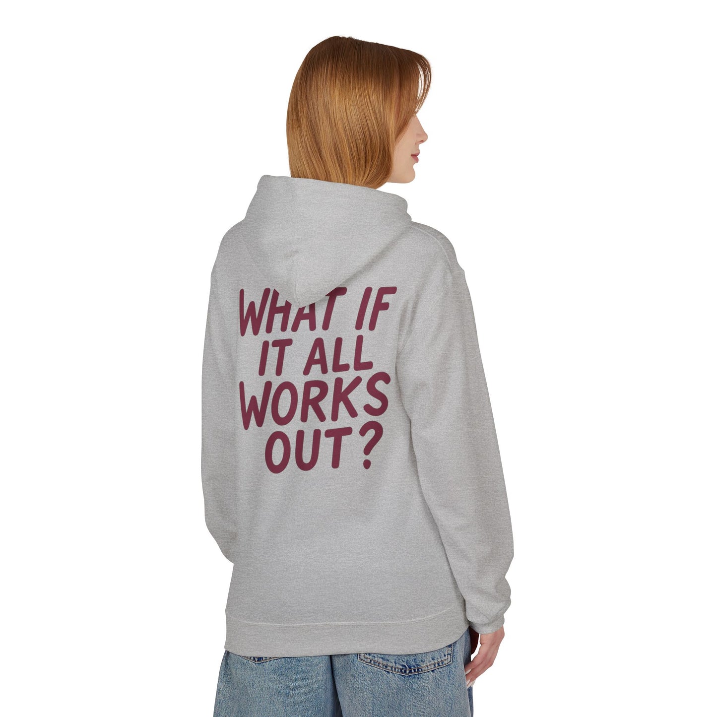 Inspirational Fleece Hoodie - Unisex Motivational Sweatshirt for Comfort, Casual Wear, Gifts, Positive Quotes, Gym & Daily Use