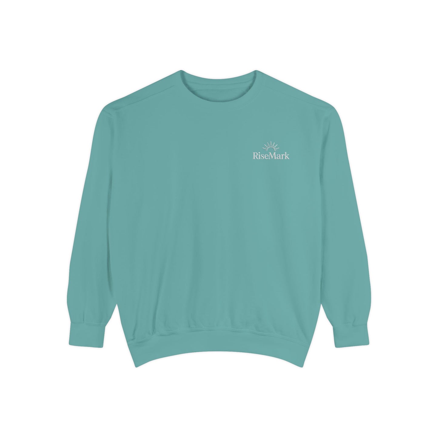 Floral Cross Inspirational Sweatshirt, Unisex Peach Pullover, Religious Gift for Women, Cozy Church Sweatshirt, Psalm 46:5 Apparel