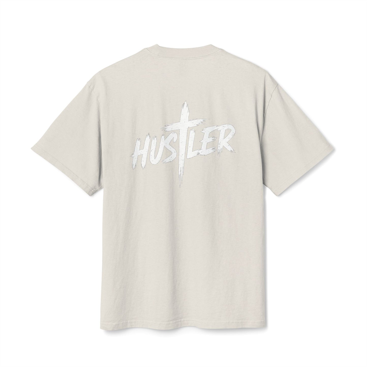 Unisex Heavy Faded Tee with 'HUSTLER' Design, Vintage T-Shirt, Relaxed Style Shirt, Casual Streetwear, Gift for Hustlers