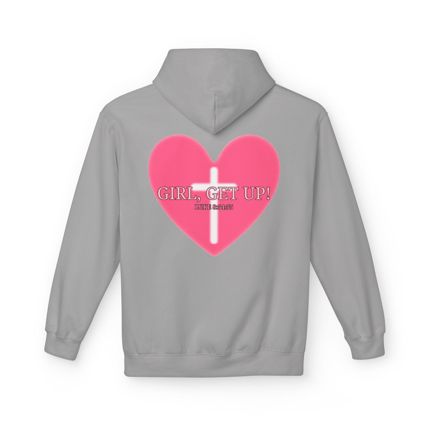 Motivational Fleece Hoodie - Girl, Get Up! Cozy Unisex Sweatshirt for Inspiration, Warmth, Gift for Her, Casual Wear, Everyday Comfort
