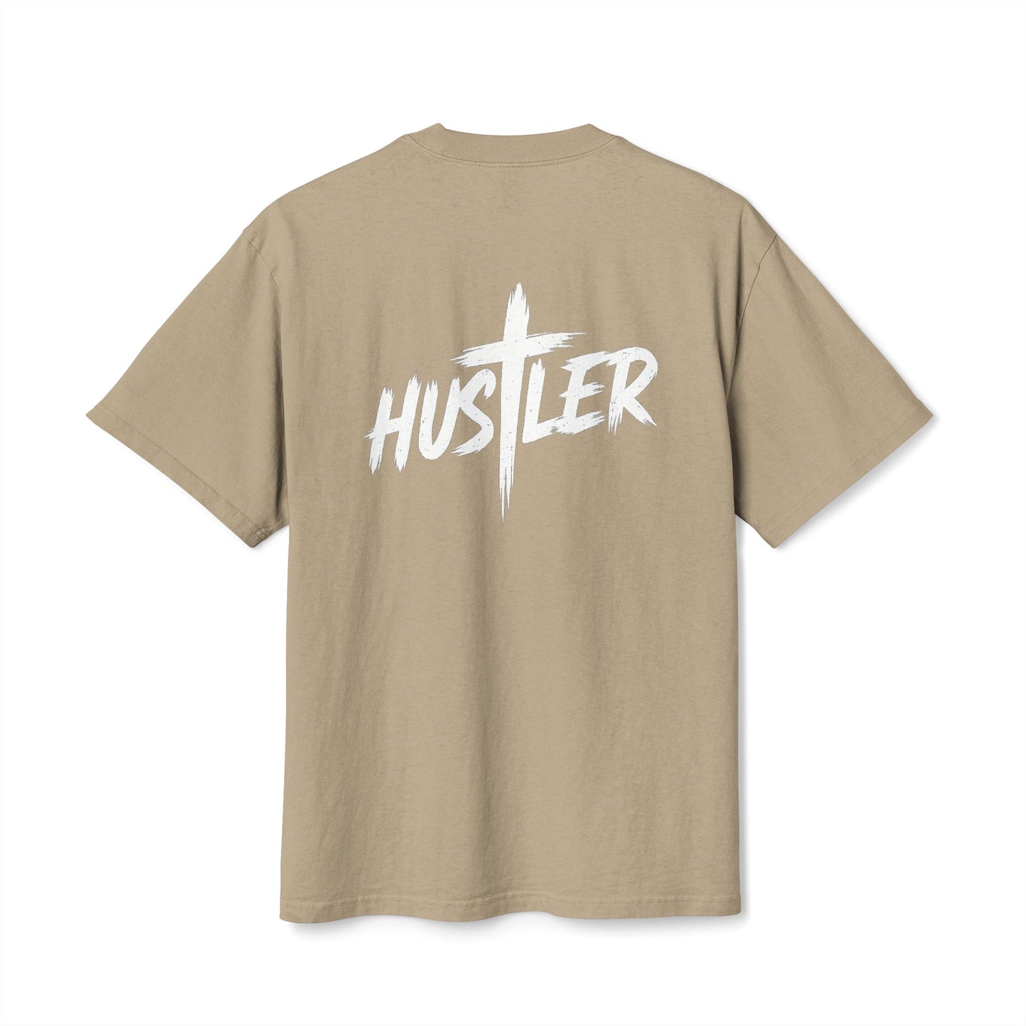 Unisex Heavy Faded Tee with 'HUSTLER' Design, Vintage T-Shirt, Relaxed Style Shirt, Casual Streetwear, Gift for Hustlers